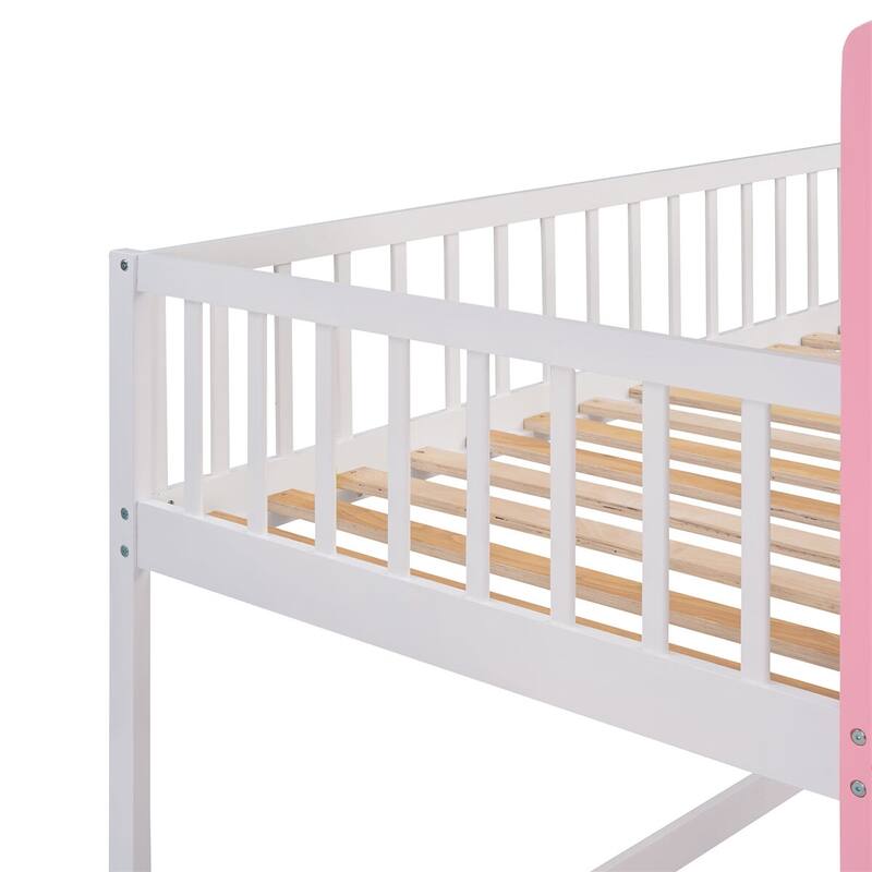 Merax Twin over Twin Castle Bunk Bed with Ladder