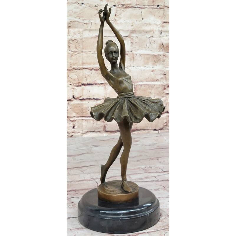 Hot Cast Bronze Prima Ballerina Dancer Girl Bronze Sculpture Figure By Milo