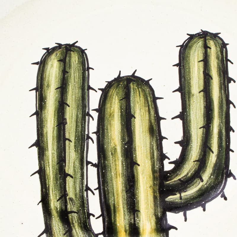 Novica Handmade Saguaro Ceramic Salad Plates (Pair)