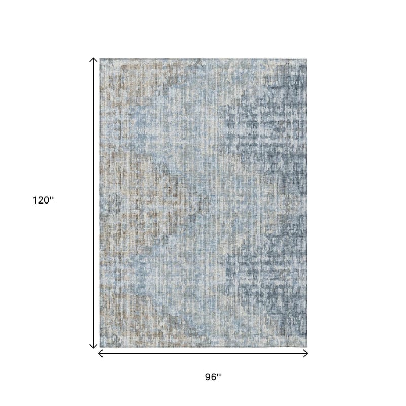 HomeRoots Geometric Transitional Rectangle Outdoor Rug