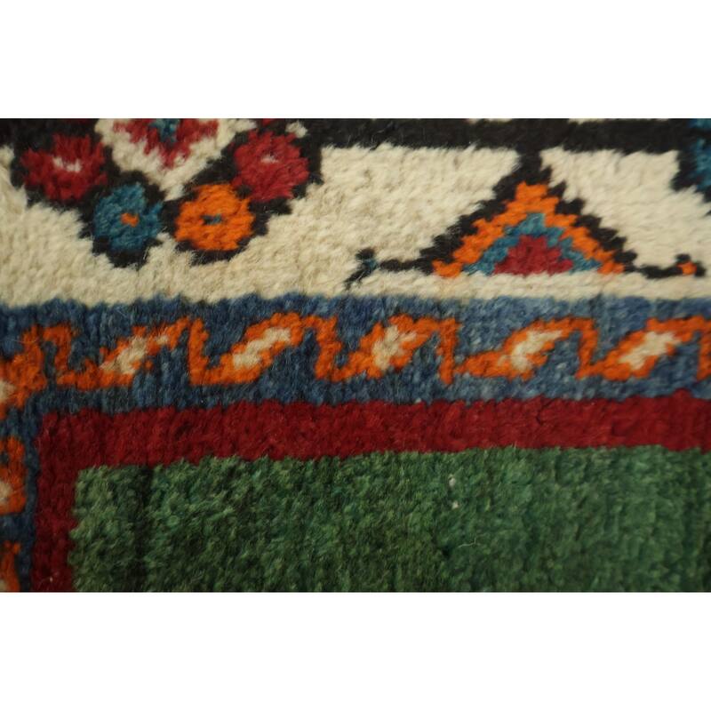 Hand Knotted Oriental 100% Wool Carpet Traditional Tribal Red Shiraz Area Rug - 8' 1'' X 5' 2''