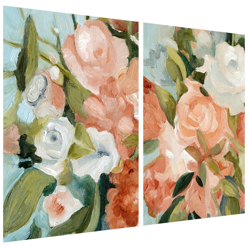 Empire Art Direct Floral Harmony Bouquet Printed Tempered Glass Wall Art - Multi-Color