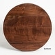 preview thumbnail 58 of 68, KINWELL Round Black Walnut Wood Serving Tray Ottoman Tray with Handles