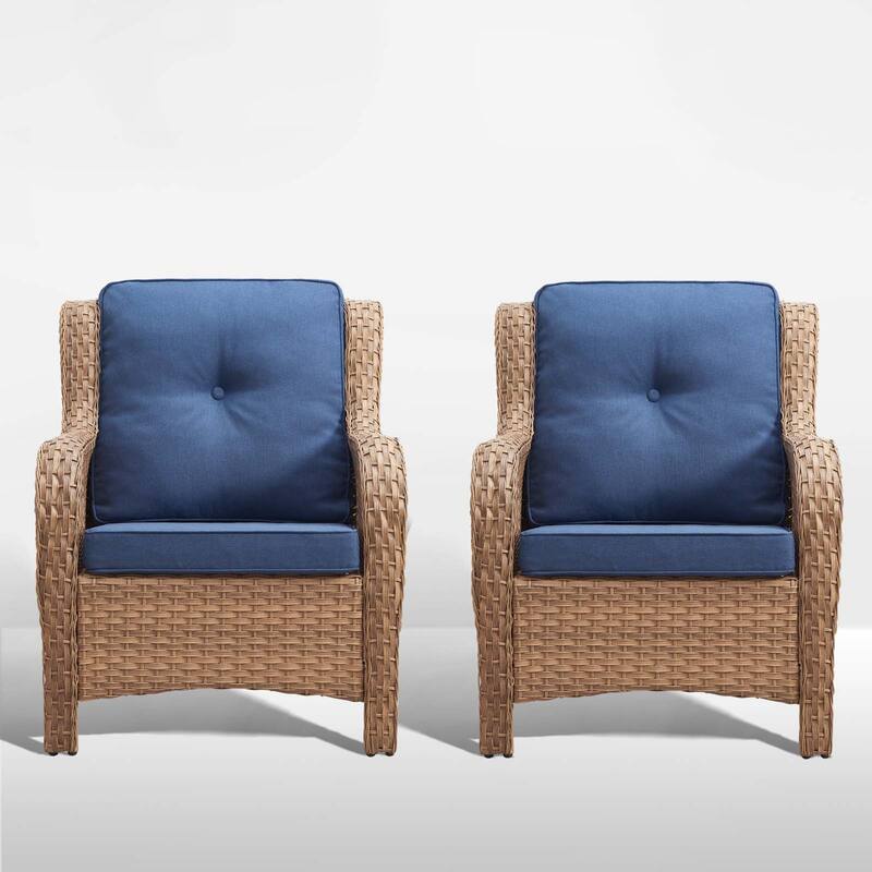 Gymojoy Outdoor Furniture Set Patio Wicker Chairs Set of 2