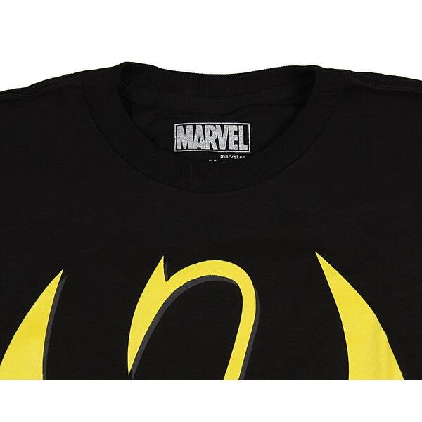 Shop Marvel Comics Mens The Immortal Iron Fist Graphic Logo Black T Shirt Overstock 21547733