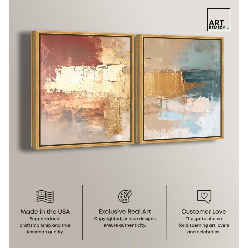Earthy Glow V Canvas Set of 2 by Art Remedy