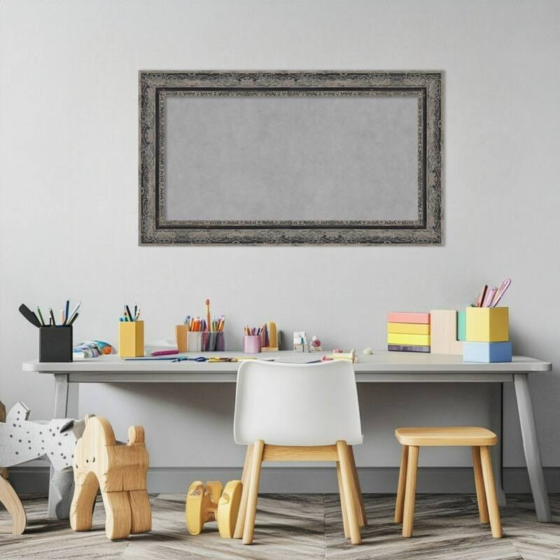 Amanti Art Filigree Gloss Black Framed