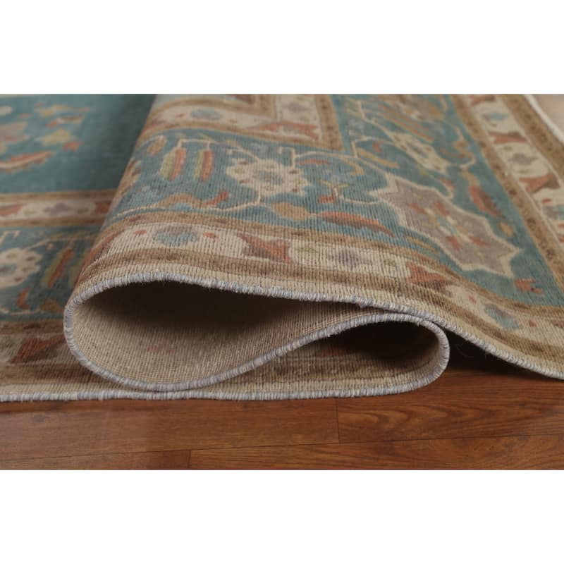 Over-Dyed Tabriz Persian Antique Area Rug Handmade Wool Carpet - 9'11"x 13'1"