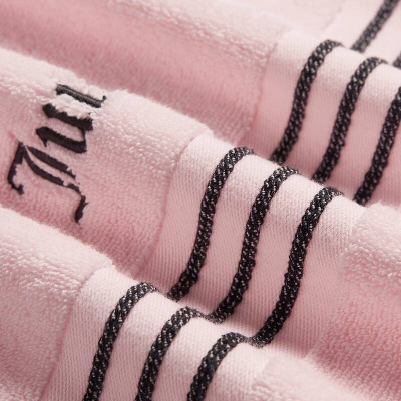 Juicy Couture Neon Border Bath Towels 6-Piece 2 Bath towels 2 Hand towels 2 Washcloths - 28"x54"/16"x26"/12"x12"