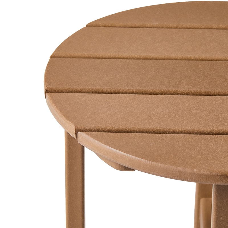 Polytrends Altura Eco-friendly All Weather Round 18" Side Table