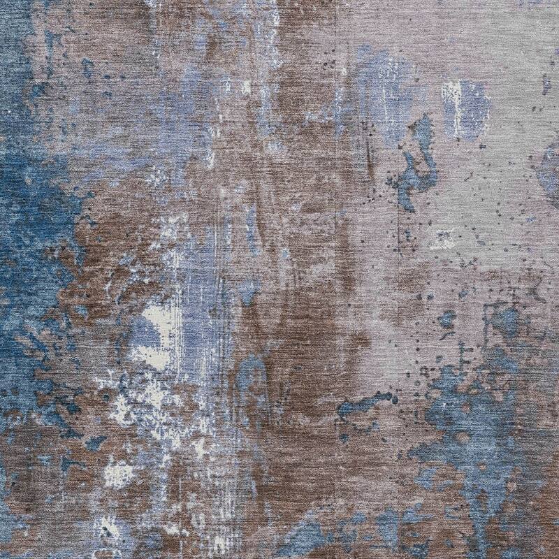 HomeRoots Abstract Transitional Rectangle Outdoor Rug