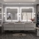 preview thumbnail 130 of 161, Large LED Bathroom mirror Tempered Glass Dimmable Anti-Fog Vanity Mirror