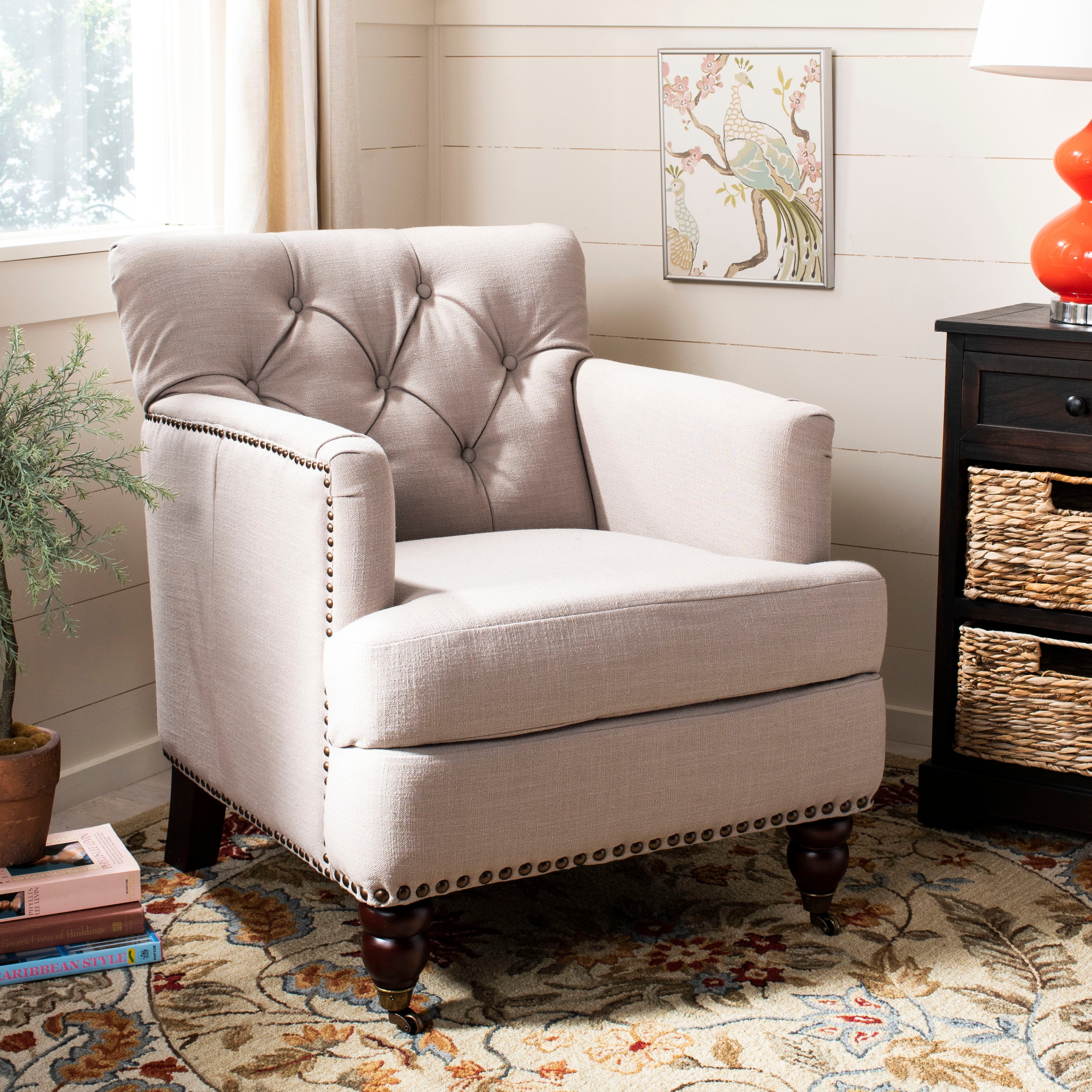 Safavieh colin tufted club best sale chair