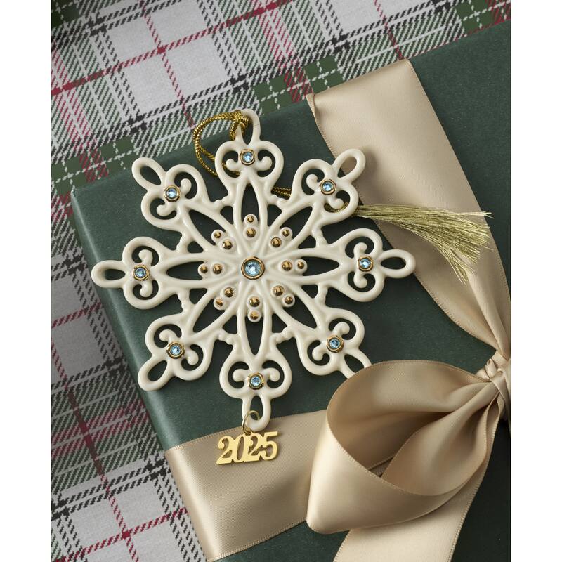 Lenox 2025 Gemmed Snowflake Ornament