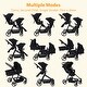 preview thumbnail 11 of 16, Double Stroller Track Multi-Position Reversible & Adjustable Backrest