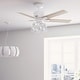 preview thumbnail 1 of 14, Hunter 52" WiFi Techne Ceiling Fan w/LED Light, Handheld Remote - Casual, Modern - Easy Installation! SMART FAN! Matte White