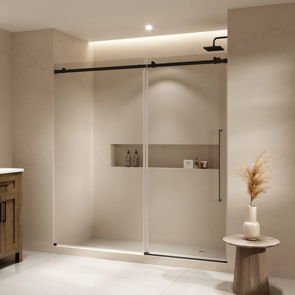 Selby Frameless Sliding Clear Alcove Shower Door