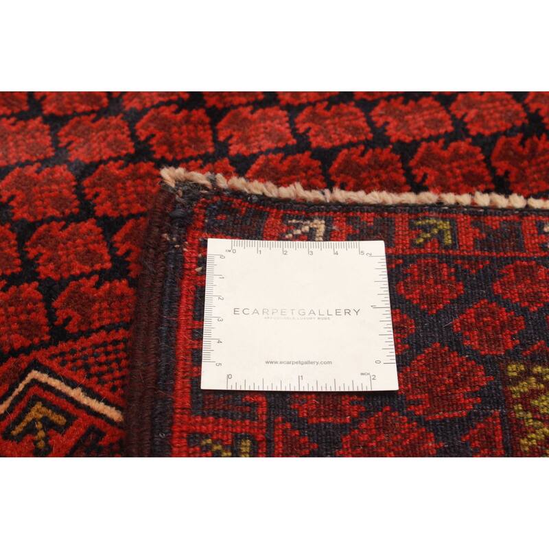 Teimani Burgundy Rug 3'4" x 5'3" - 3'4 x 5'3