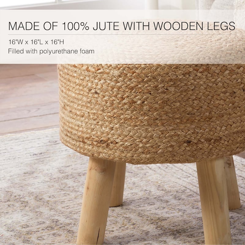Thora Handmade Jute Stool