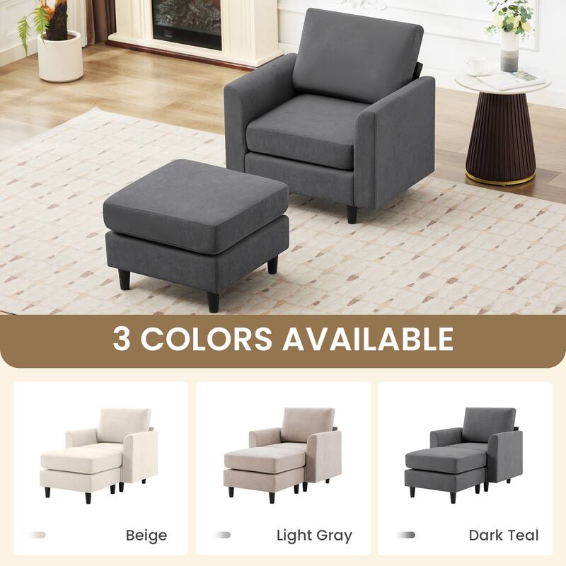 Snow Velvet Sectional Sofa