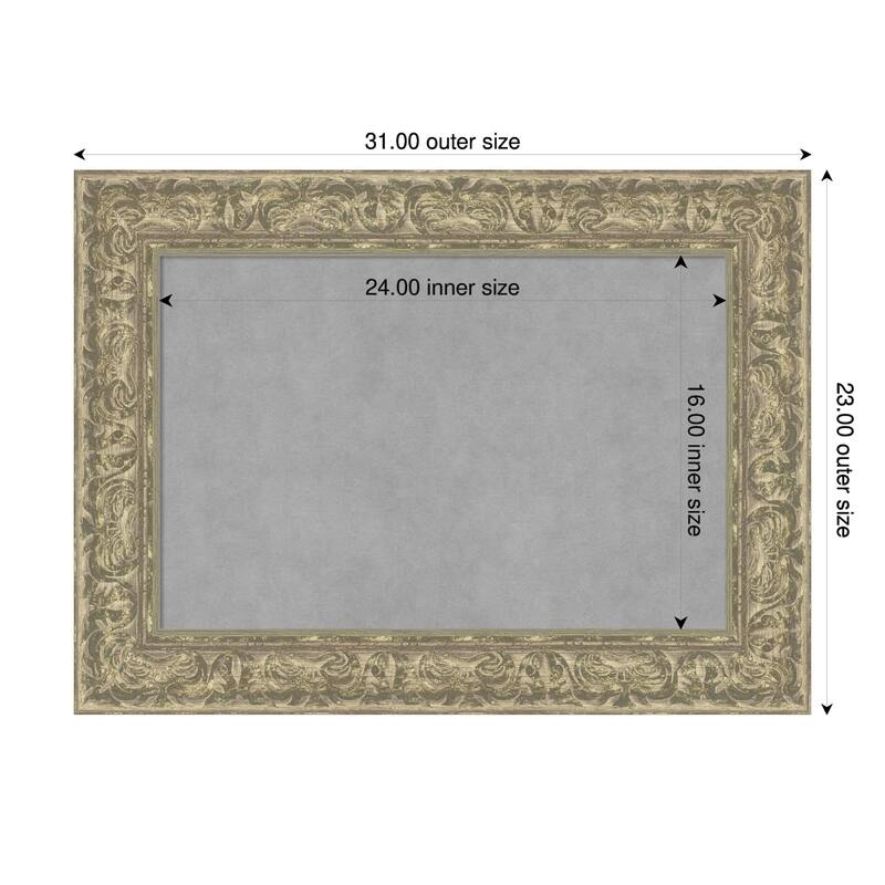 Amanti Art Luxe Antique Silver Framed - 31 x 23 in