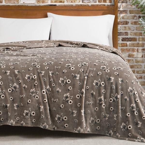 Lucky Brand Daisy Plush Throw Blanket On Sale Bed Bath Beyond 39053389