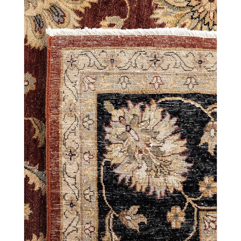 Oushak One-of-a-Kind Hand-Knotted Area Rug, Red - 9' 4" x 12' 4"