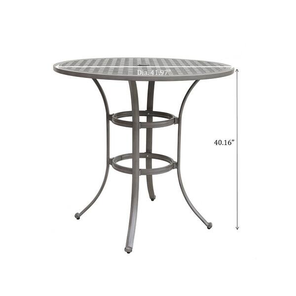 42 Inches Cast Aluminum Round Bar Table - Bed Bath & Beyond - 41305741