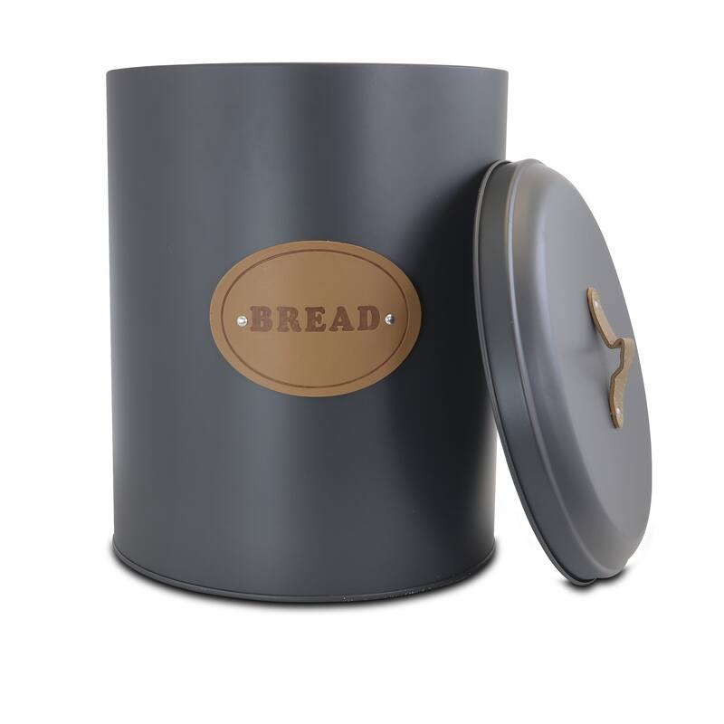 MegaChef Kitchen Food Storage 5 Piece Canister Set in Grey
