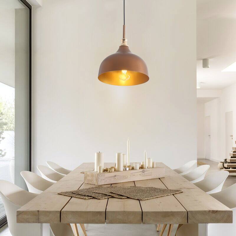 Vintage 1-Light Unique Dome Shape Pendant Lighting Fixture