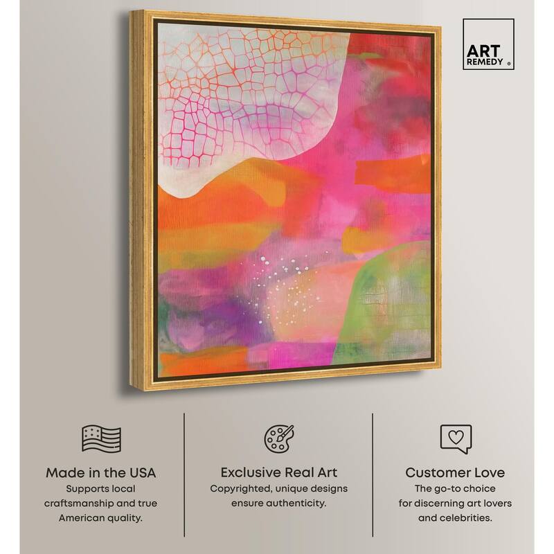 Garnet Gleam III Canvas by Art Remedy