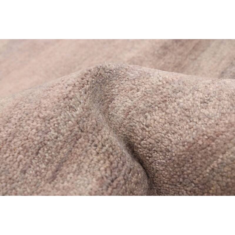 ECARPETGALLERY Hand-knotted Pak Finest Gabbeh Light Grey Wool Rug - 5'0 x 6'10