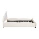 preview thumbnail 5 of 17, Bear-Shaped Velvet Full Size Platform Bed with Storage Pocket