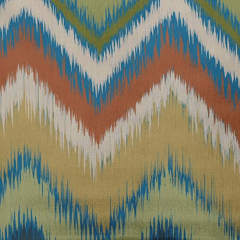 Ikat Chevron Decorative Throw Pillow - 26" x 26" - Autumn Blue