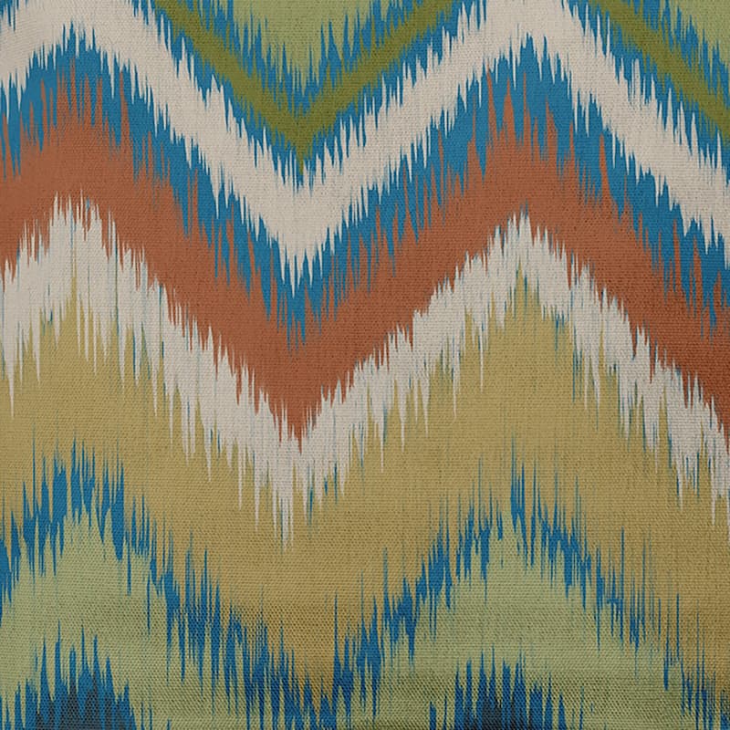 Ikat Chevron Indoor/Outdoor Throw Pillow