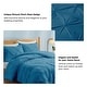 preview thumbnail 47 of 65, 3 Piece Reversible Pintuck Pinch Pleat Bohemia and Tufted Clipped Comforter Set
