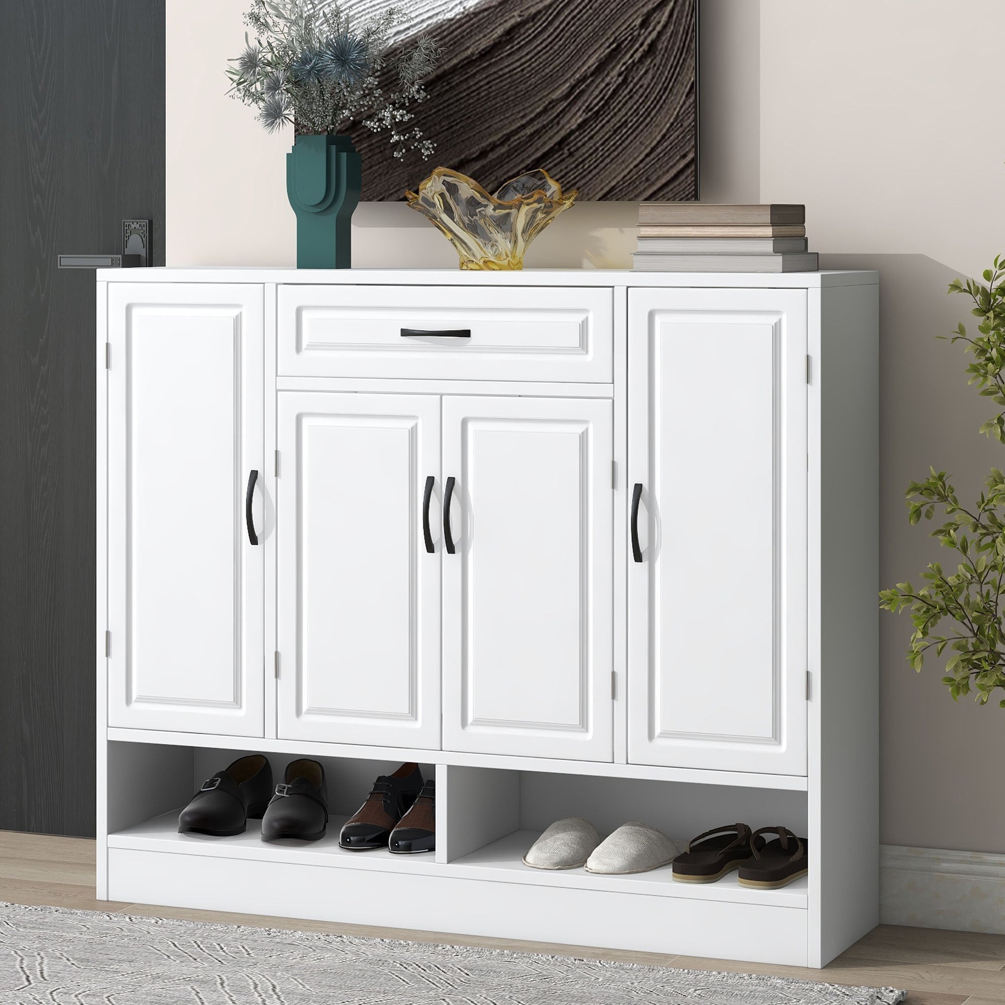Particle board shoe rack shop