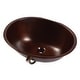 preview thumbnail 1 of 7, Freud 19" Undermount Bathroom Sink in Copper