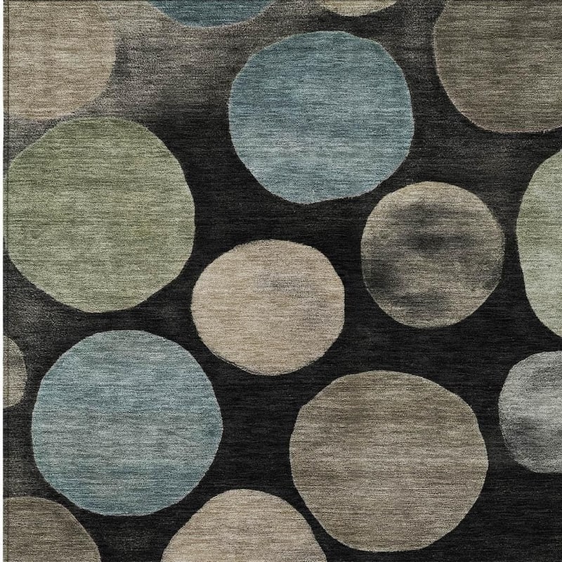 HomeRoots Geometric Transitional Rectangle Outdoor Rug