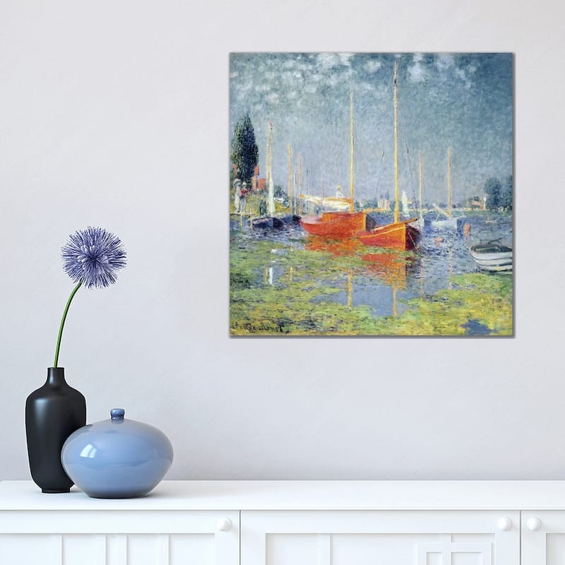 iCanvas "Argenteuil, 1875 " by Claude Monet Canvas Print - 18x18x1.5