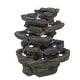 preview thumbnail 3 of 3, Multi-Level Stone Fountain With 9 LED Lights