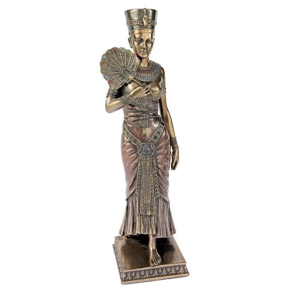 Design Toscano Pharaoh s Queen on the Throne Statue Design Toscano Queen Ankhesenamum Life-Size Sarcophagus Cabinet