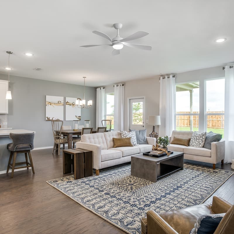 Sofucor 52"Smart,Ceiling Fans with Lights and Remote, Compatible with Alexa/Google/App, 3-Color Light 6-Speed Timing