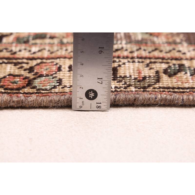 ECARPETGALLERY Hand-knotted Antalya Vintage Dark Copper Wool Rug - 7'9 x 10'6