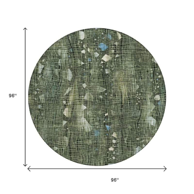 HomeRoots Abstract Transitional Rectangle Outdoor Rug