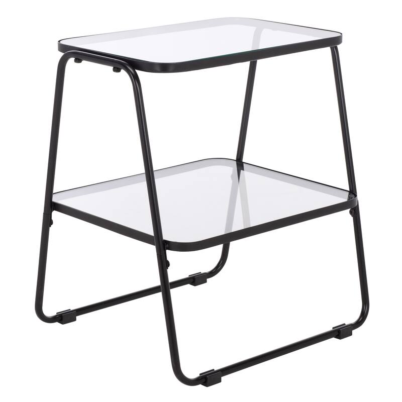 SAFAVIEH Home Zunia 2-Tier Accent Table - 17"W x 15"D x 19"H