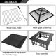 preview thumbnail 6 of 8, Portable Courtyard Metal Fire Bowl with Accessories Black