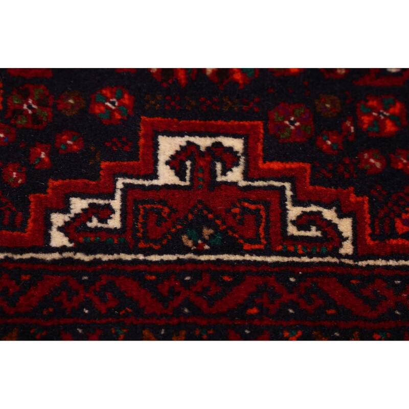 ECARPETGALLERY Hand-knotted Teimani Red Wool Rug - 2'10 x 5'4