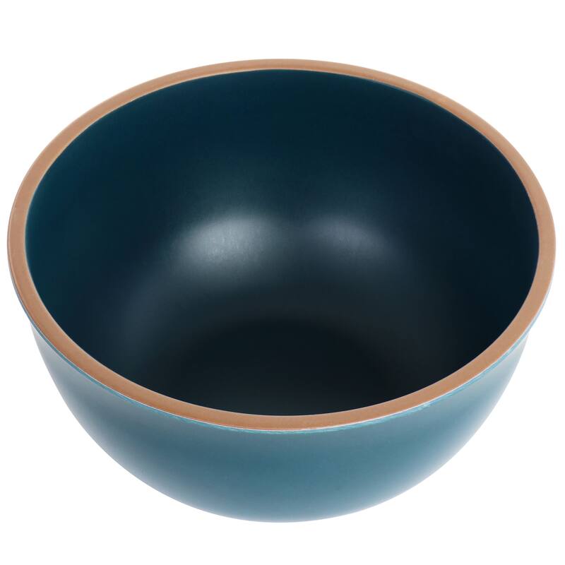 Gibson Home Rockabye 4 Piece Melamine Cereal Bowl Set in Dark Teal