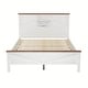 preview thumbnail 16 of 18, 3-Piece Queen Size Bedroom Set - Farmhouse Platform Bed with Double Sliding Door Storage Headboard, Nightstand, and Dresser